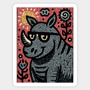 Pop Art Rhino | The Urban Safari Graphic Sticker